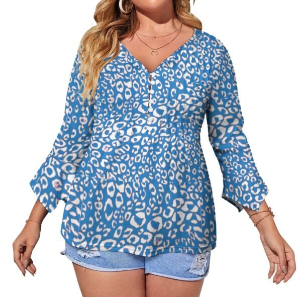 fullbreedcustom Women's ruffled petal sleeve top