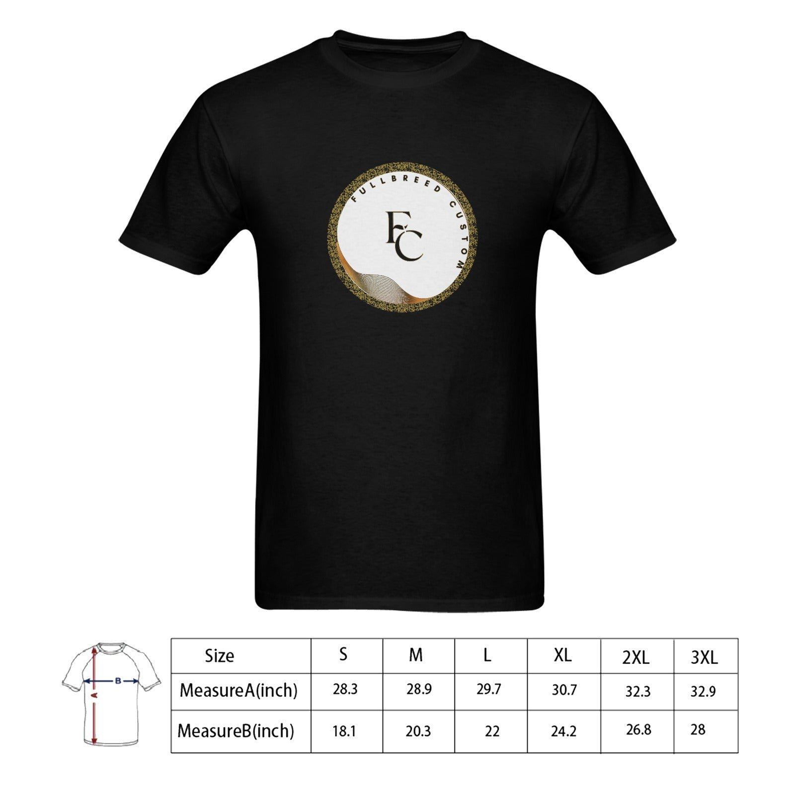 FullbreedCutom, Men's Gildan T-shirt 100% Cotton (USA Size) (Model T02)