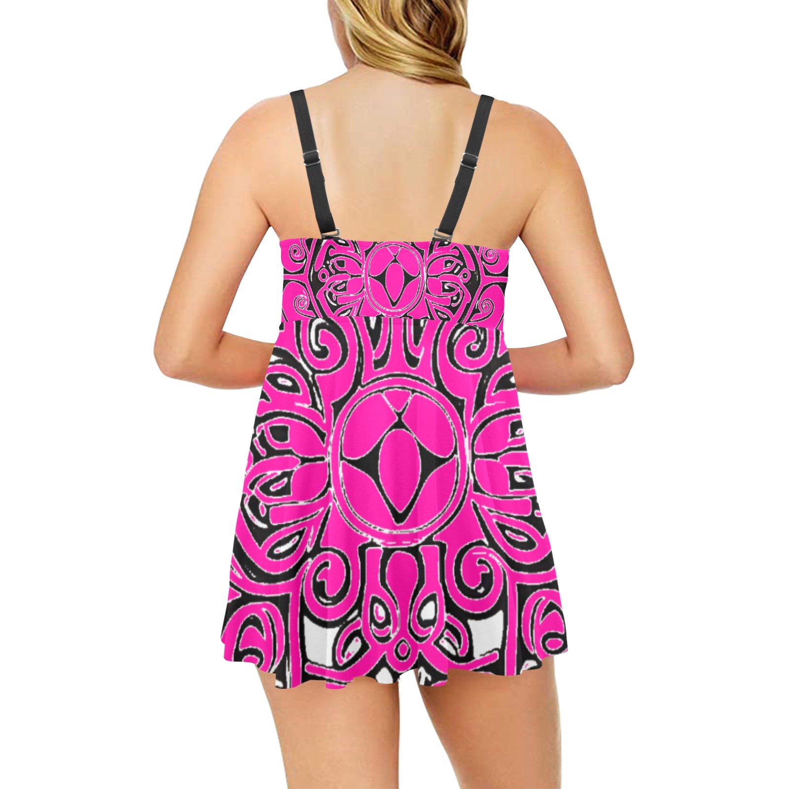 FullbreedCustom Chest Pleat Swim Dress (S31) - Image 2