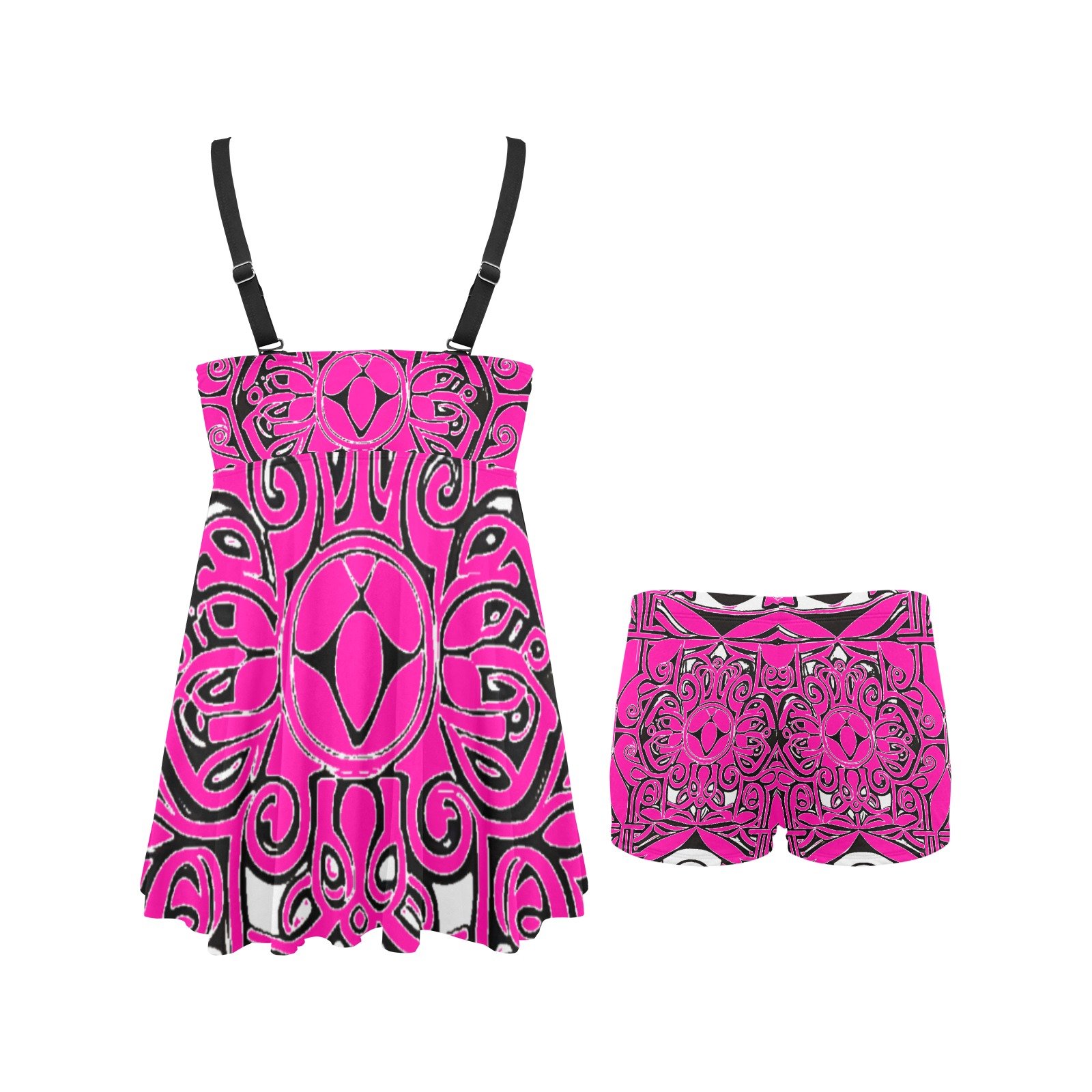 FullbreedCustom Chest Pleat Swim Dress (S31) - Image 4