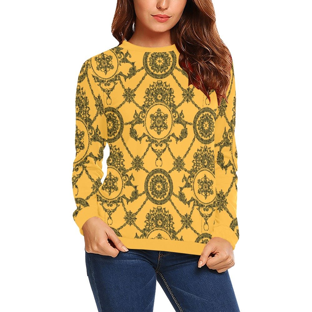 Women's All Over Print Sweatshirt (Model H18)