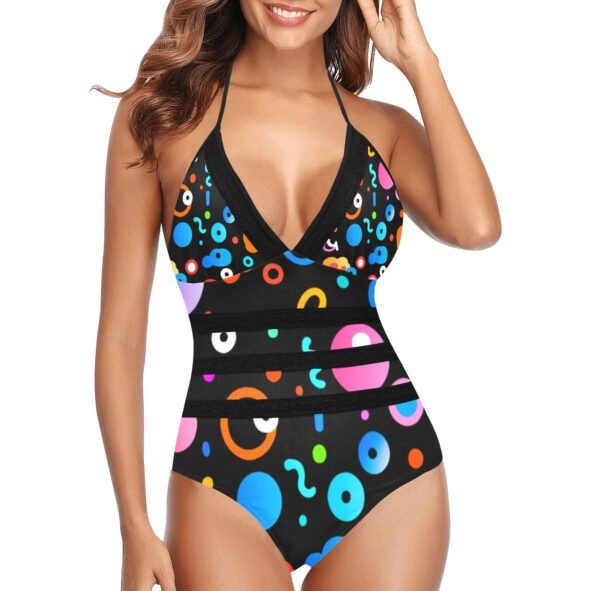 fullbreedcustom Lace Band Embossing Swimsuit (S15)