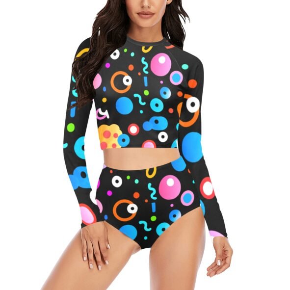 fullbreedcustom Women's Long Sleeve Bikini Set (S27)