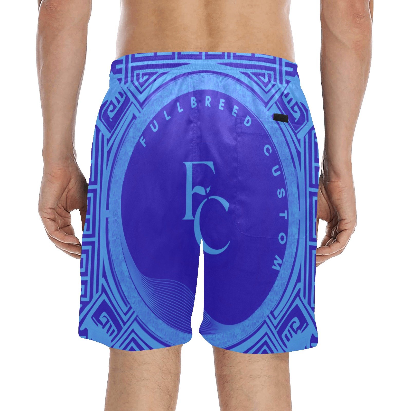 fullbreedcustom Men's Mid-Length Beach Shorts (L51) - Image 2