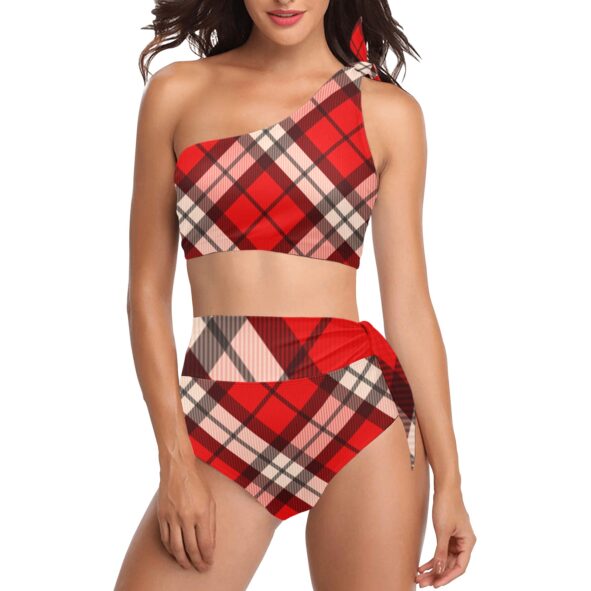 FullbreedCustom High Waisted One Shoulder Bikini Set (S16)