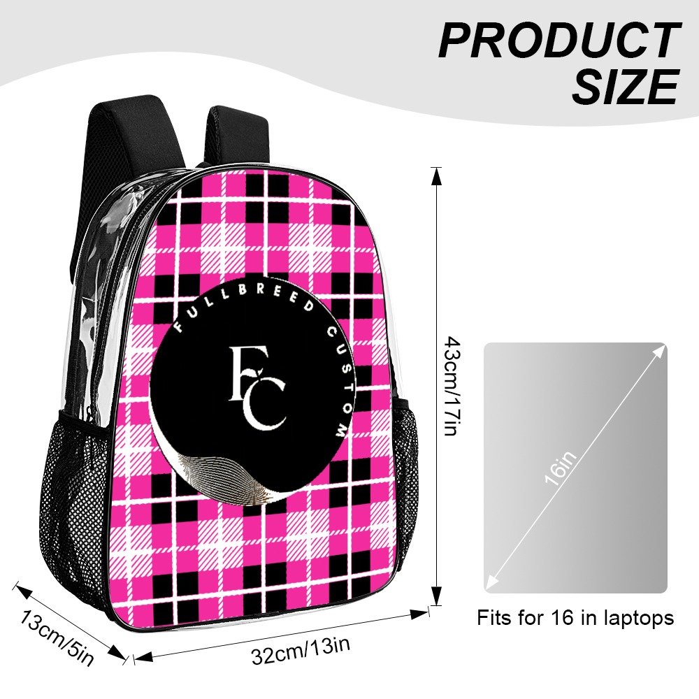 FullbreedCustom Transparent Bag 17 inch 2024 New - Image 4