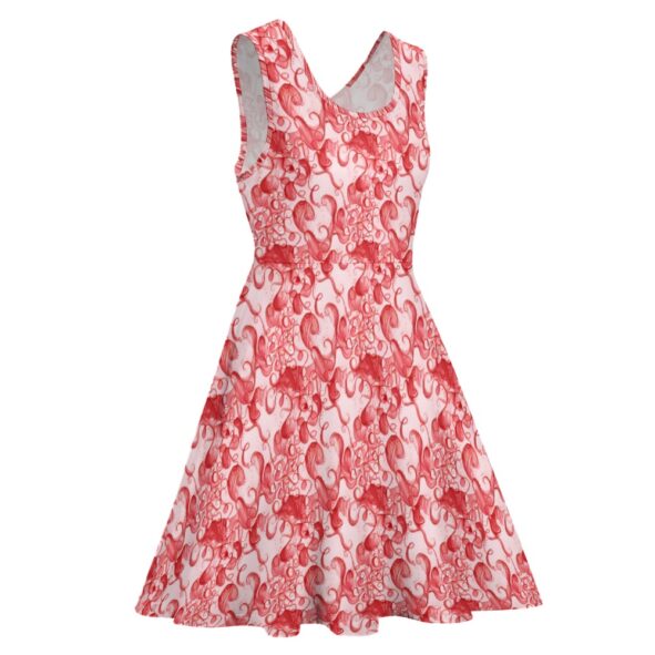 FullbreedCustom Women's Round Neck Sleeveless Big Hem Dress