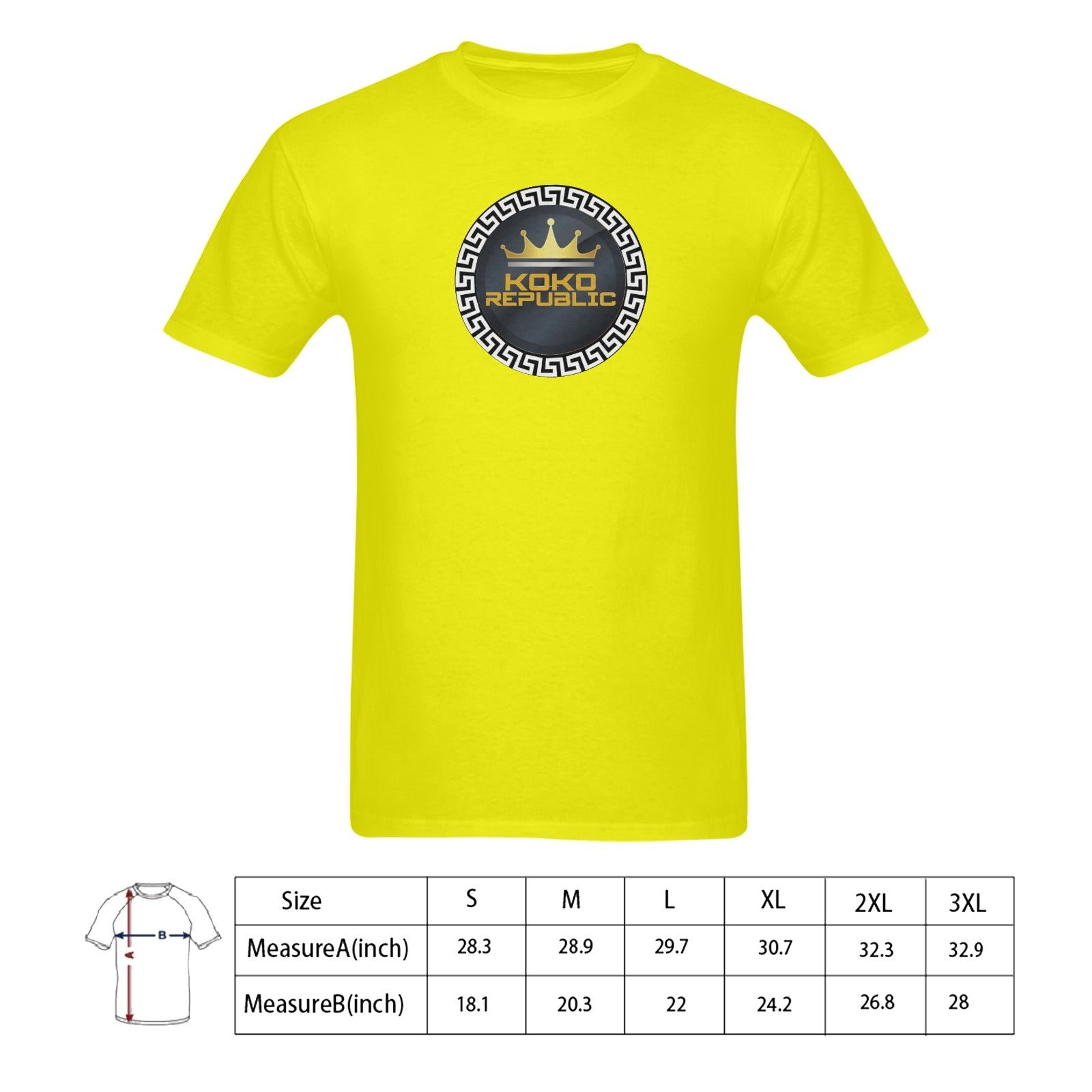 Men's Gildan T-shirt 100% Cotton (USA Size) (Model T02)