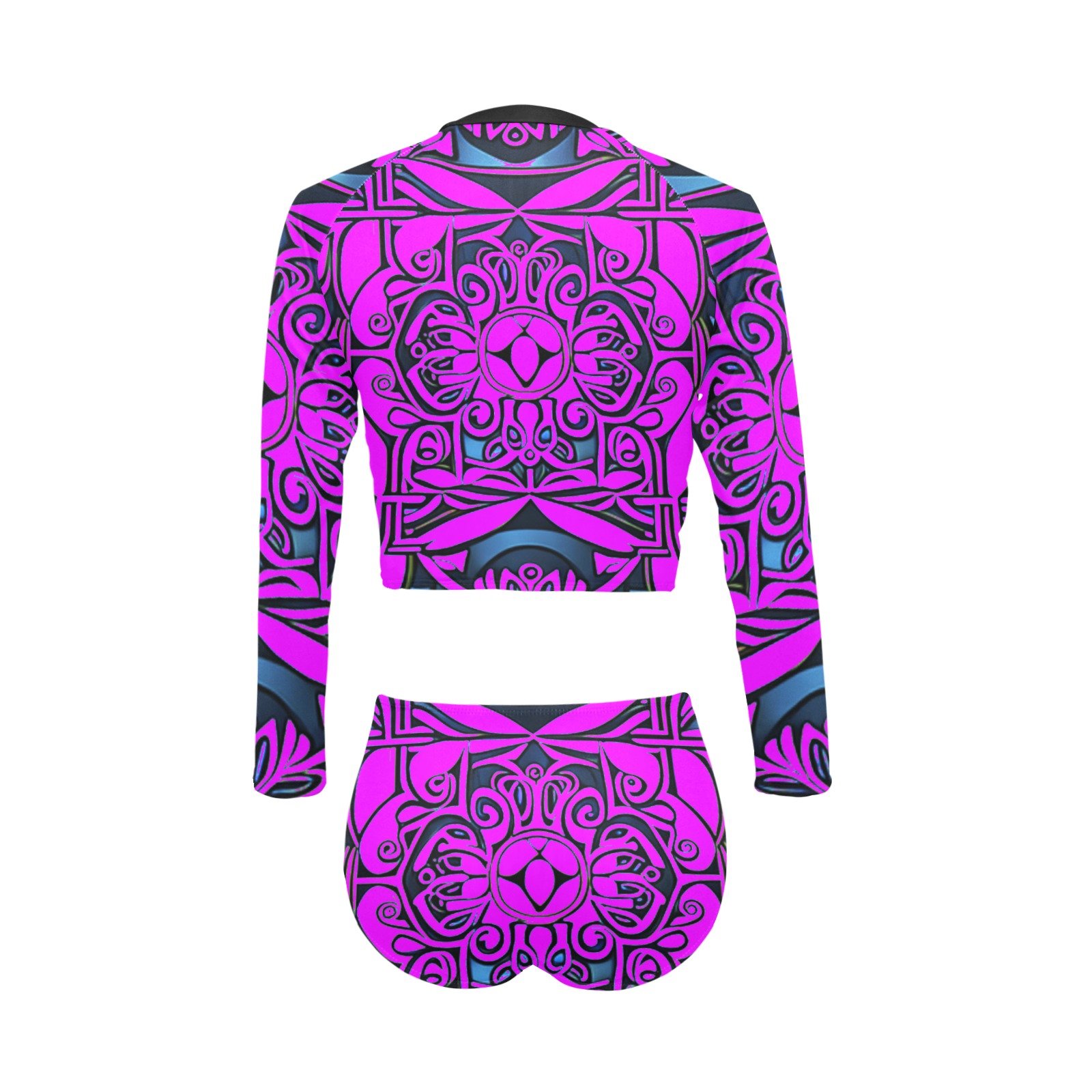 fullbreedcustom Women's Long Sleeve Bikini Set (S27) - Image 4