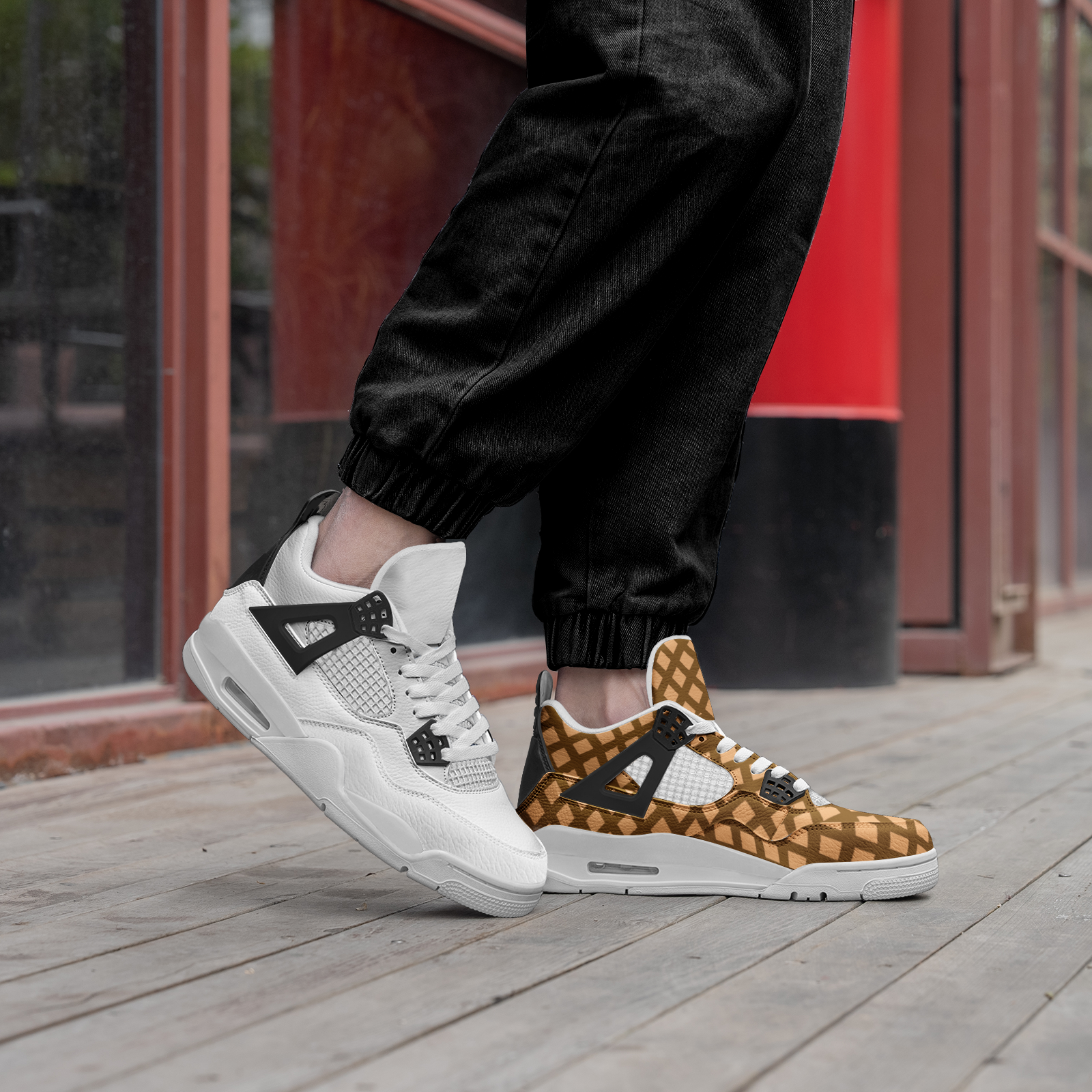 Unisex Non Slip Lace Up Breathable Fashion Sneakers - Image 6