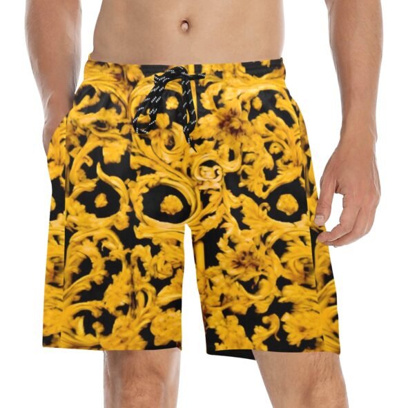 fullbreedcustom Men's Mid-Length Beach Shorts (L51)