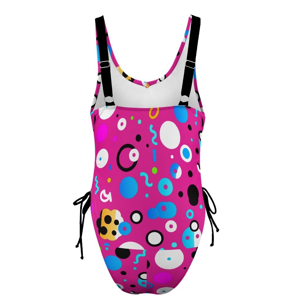 fullbreedcustom Ladies Polka Dot One Piece Swimsuit - Image 8