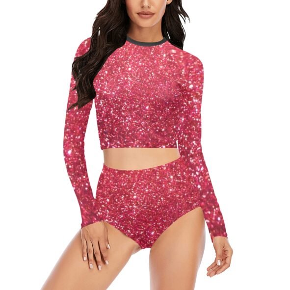 fullbreedcustom Women's Long Sleeve Bikini Set (S27)