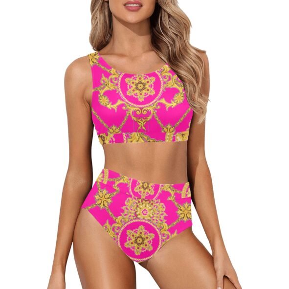 fullbreedcustom Women's Crop Top Bikini Set (S21)