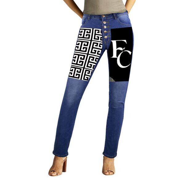 fullbreedcustom Women's Jeans (Front&Back Printing)