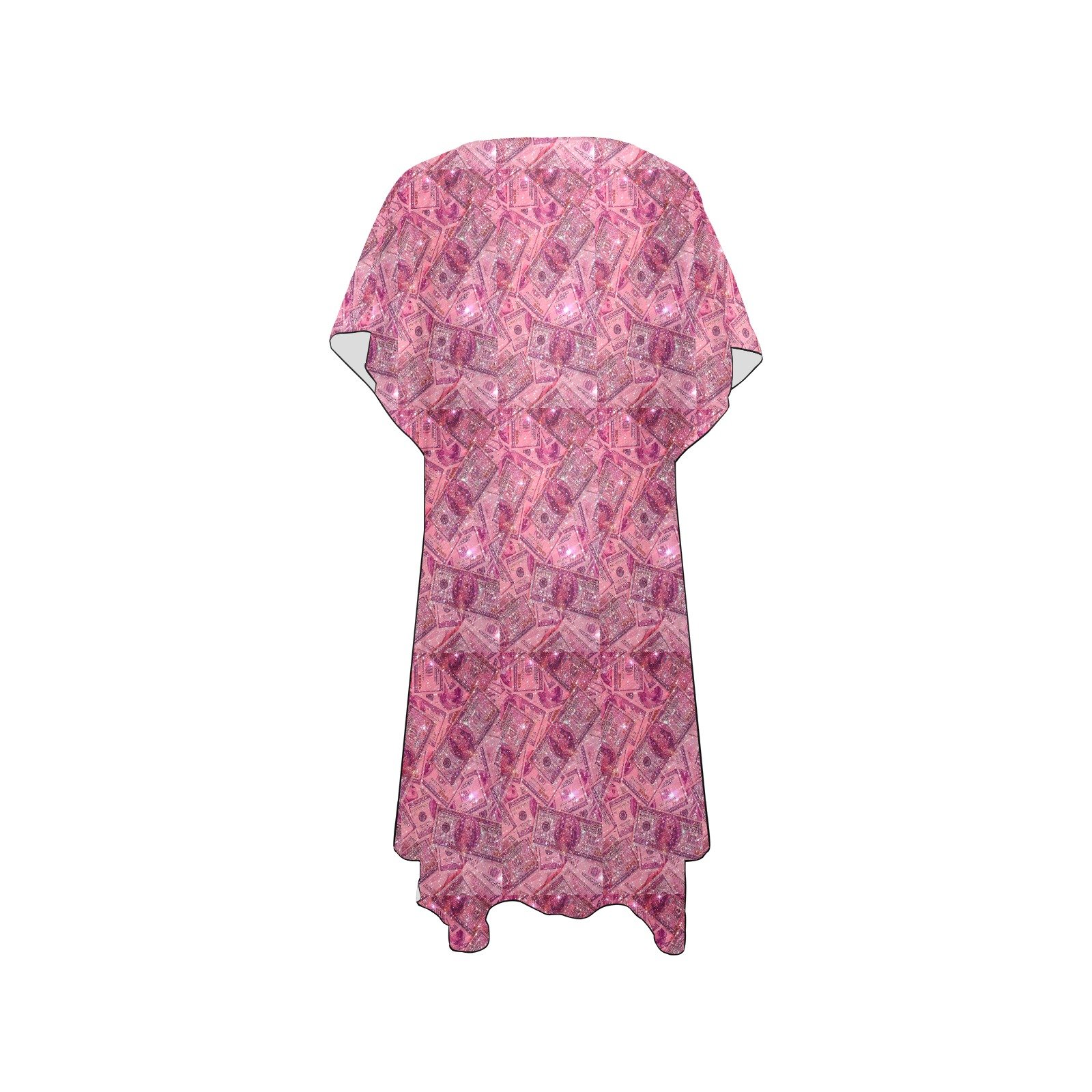 fullbreedcustom Mid-Length Side Slits Chiffon Cover Up (H50) - Image 4
