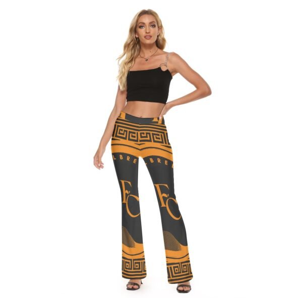 fullbreedcustom Print Women's High Elastic Flare Pants
