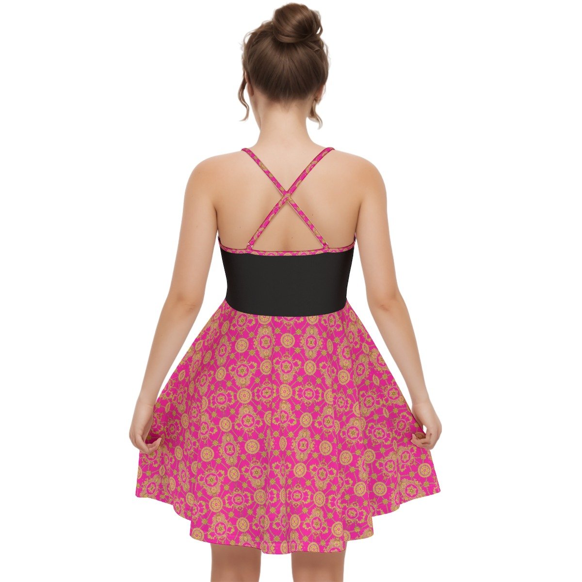 All-Over Print Women‘s Cross Cami Dress - Image 5