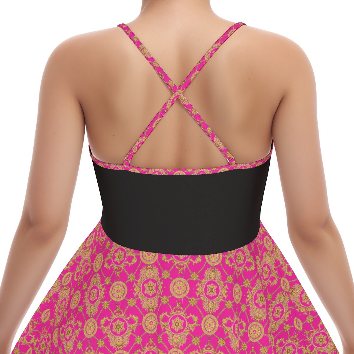 All-Over Print Women‘s Cross Cami Dress - Image 6