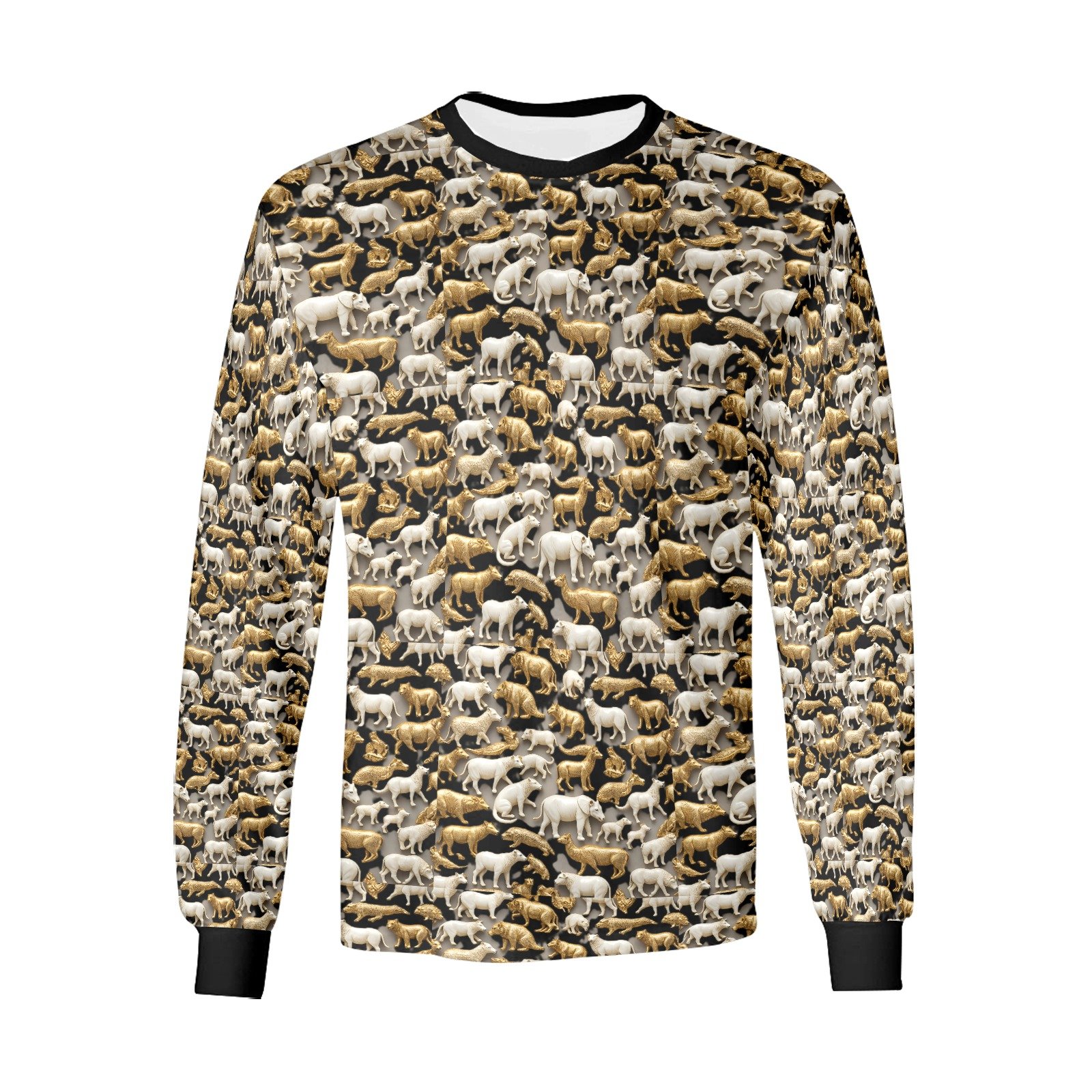 kokorepublic Men's Long Sleeve T-shirt(ModelT51) - Image 3