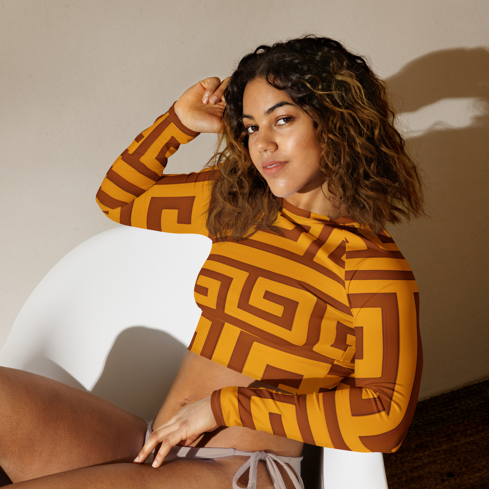 fullbreedcustom Recycled long-sleeve crop top - Image 3