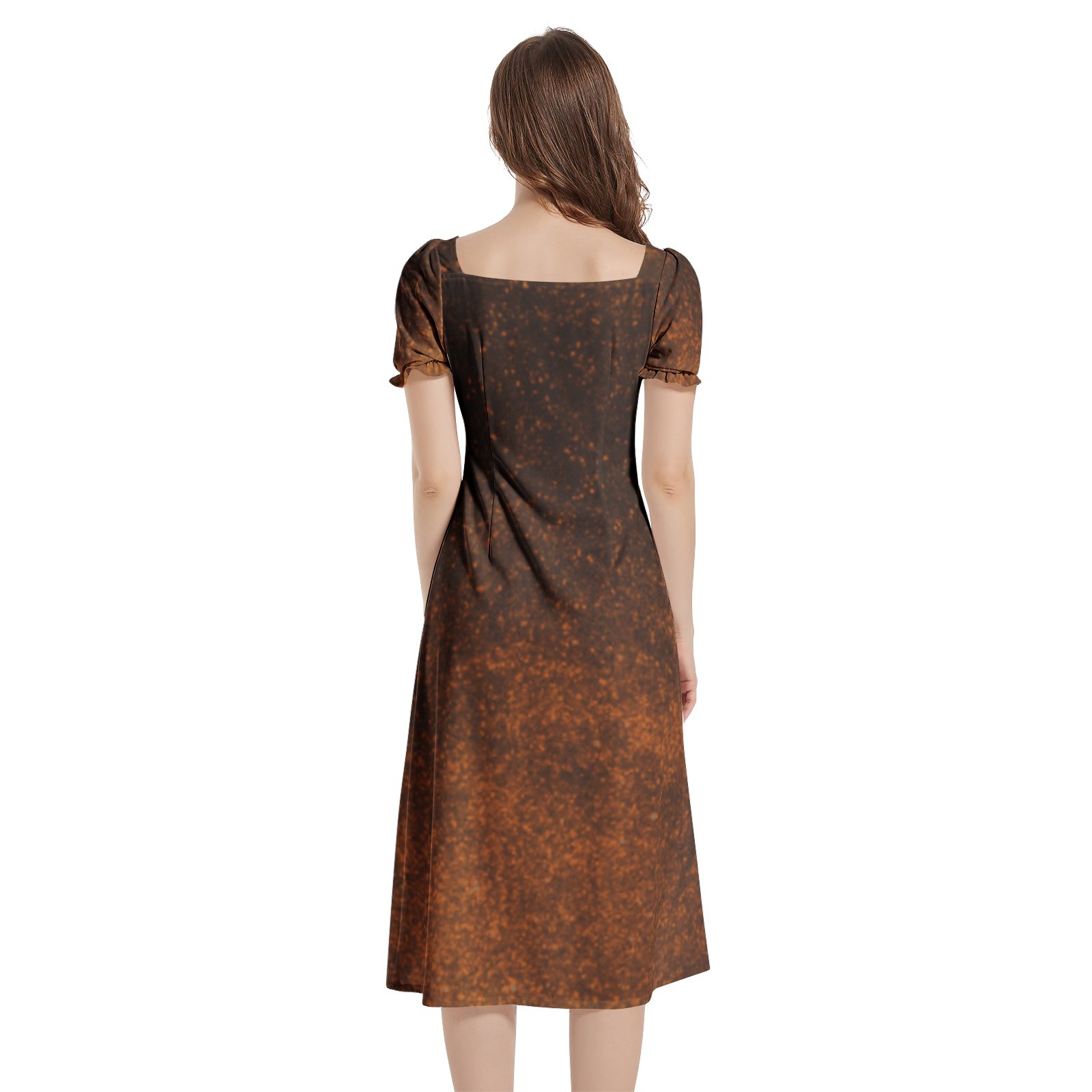 fullbreedcustom Puff Sleeve Split Thigh Midi Dress - Image 4