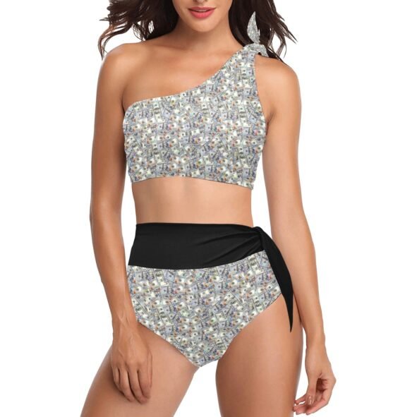 FullbreedCustom High Waisted One Shoulder Bikini Set (S16)