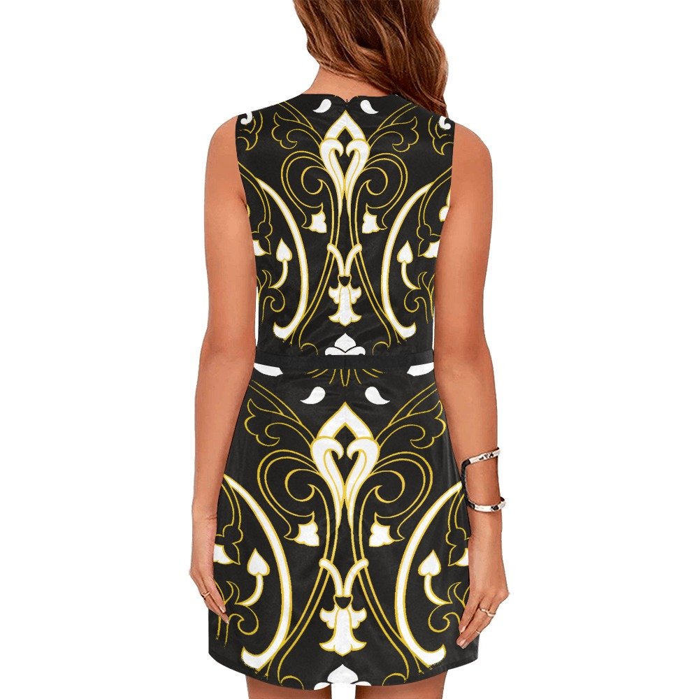 FullbreedCustom Women's Sleeveless Dress (Model D01) - Image 2