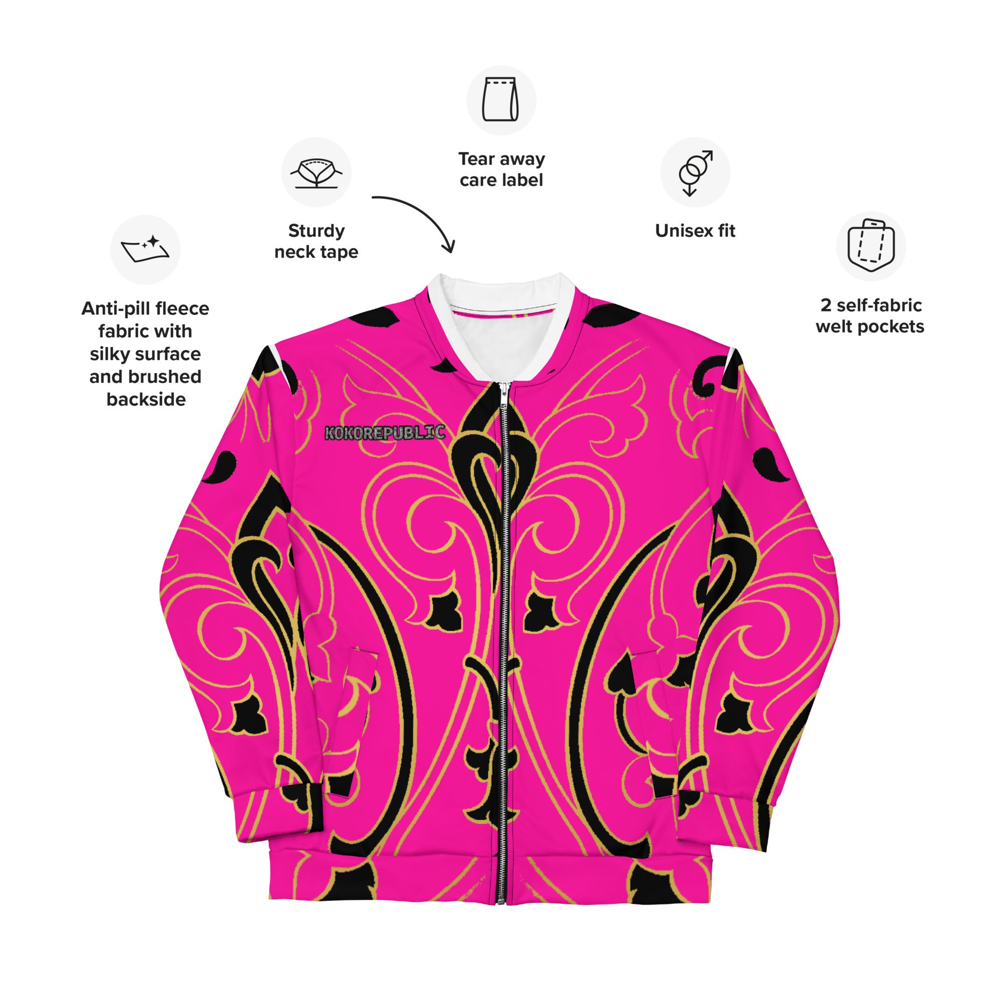 FullbreedCustom Unisex Bomber Jacket - Image 5