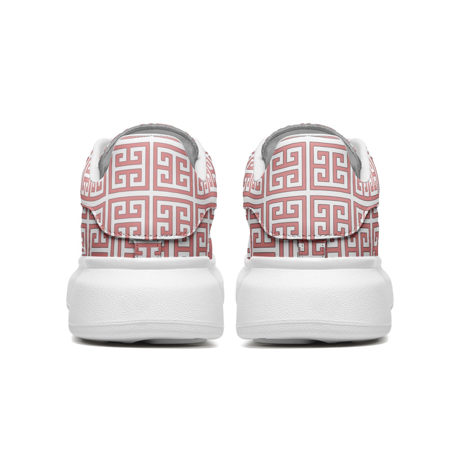 Unisex Non Slip Lace Up Faux Leather Sneakers - Image 6