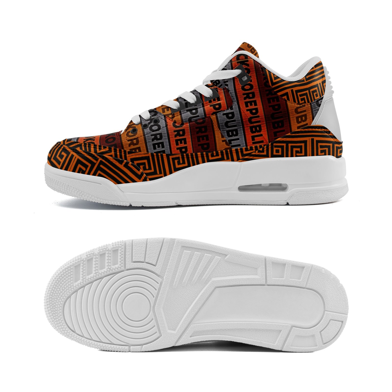 kokorepublic Unisex Non Slip Sneakers Lace Up Fashion Shoes - Image 4