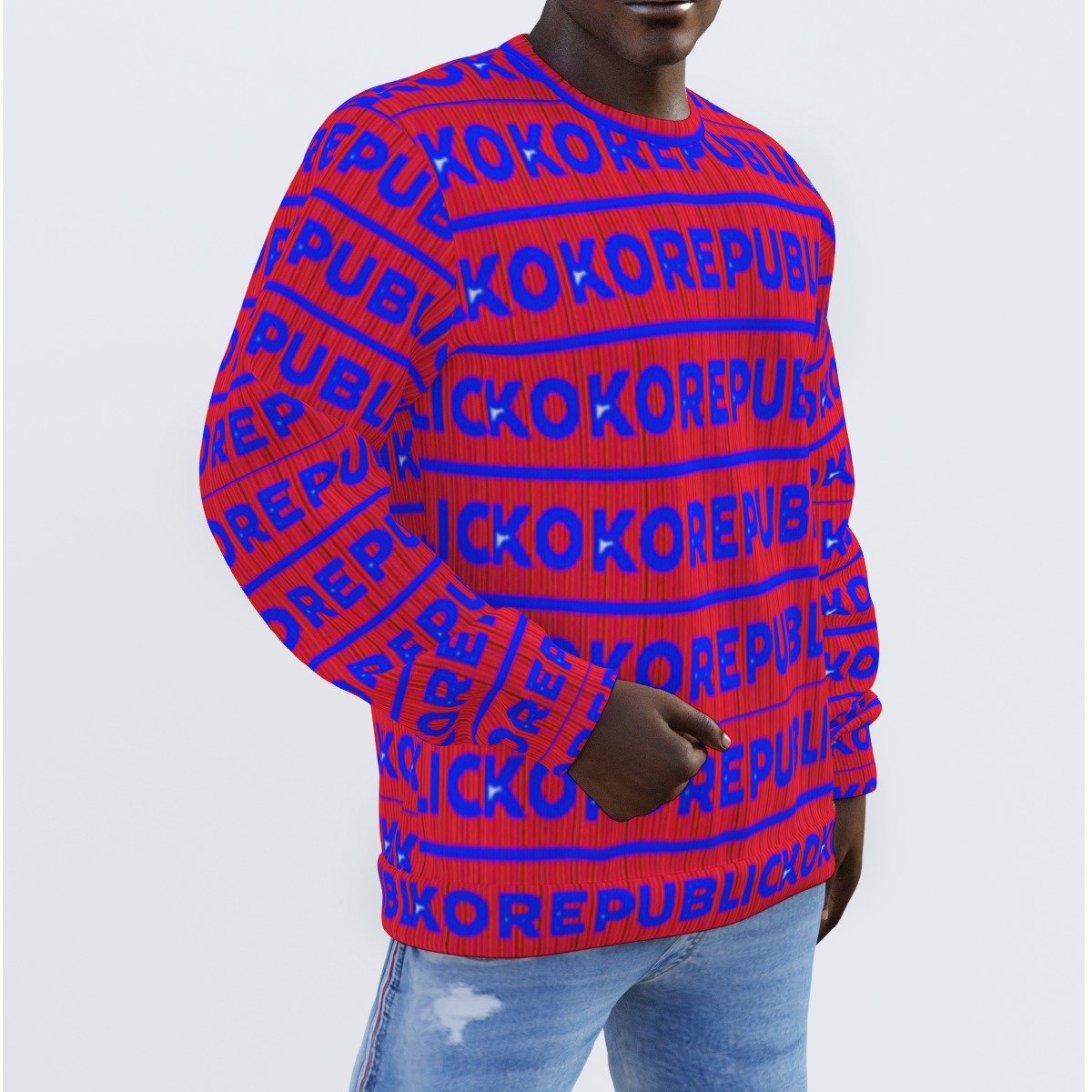 FullbreedCustom Print Men's Sweater - Image 2