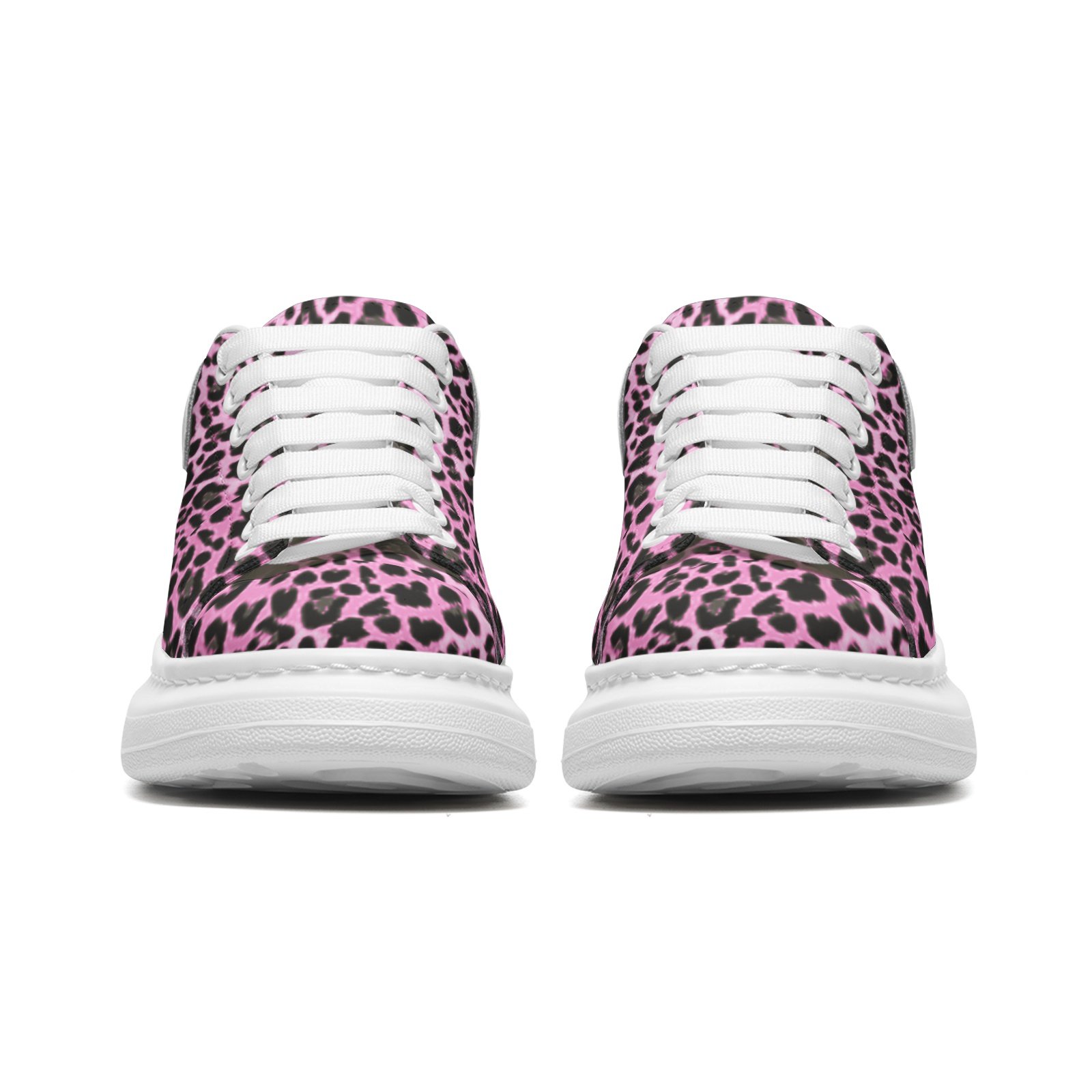 kokorepublic Unisex Non Slip Lace Up Faux Leather Sneakers - Image 5