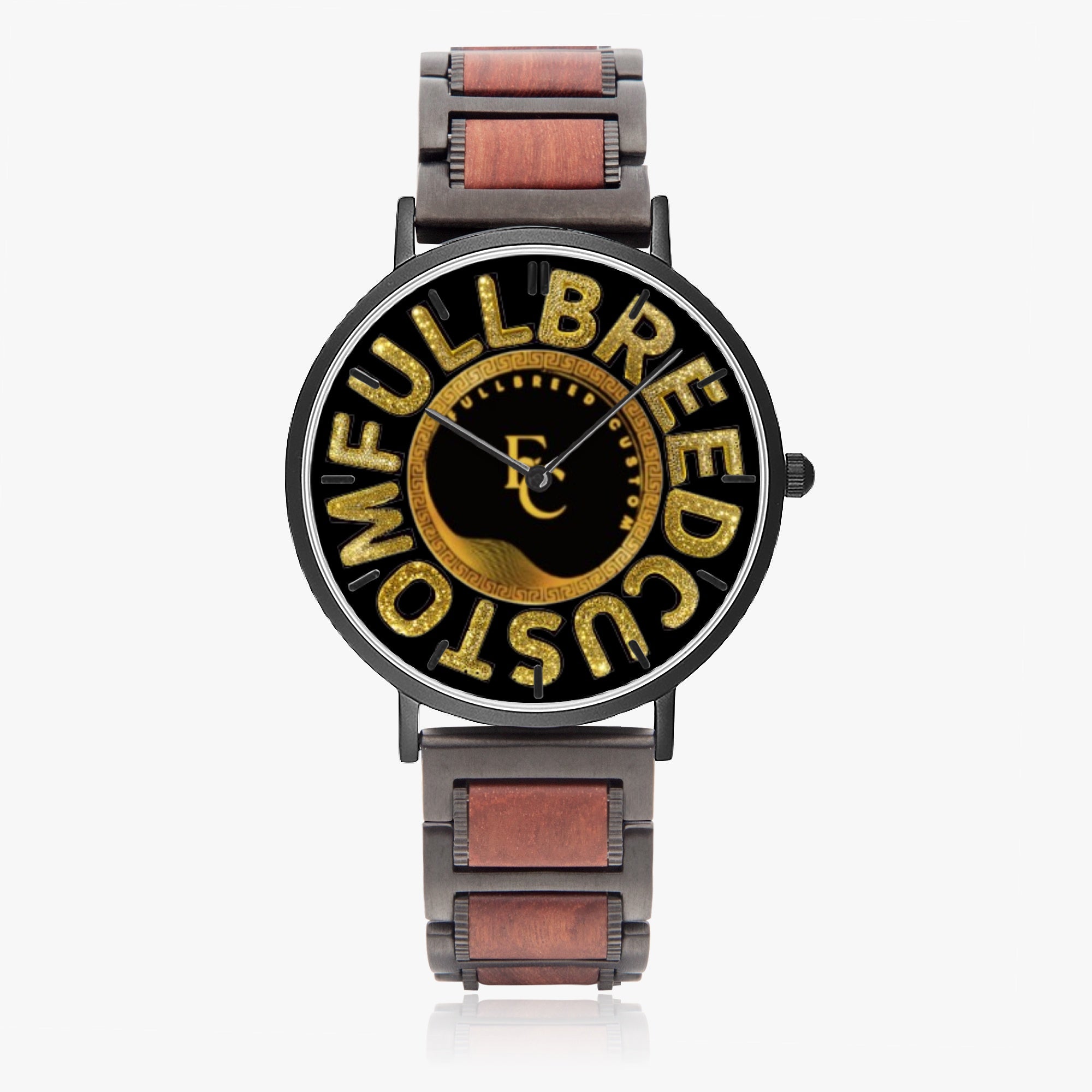 FullbreedCustom wooden Strap Quartz Watch - With Indicators