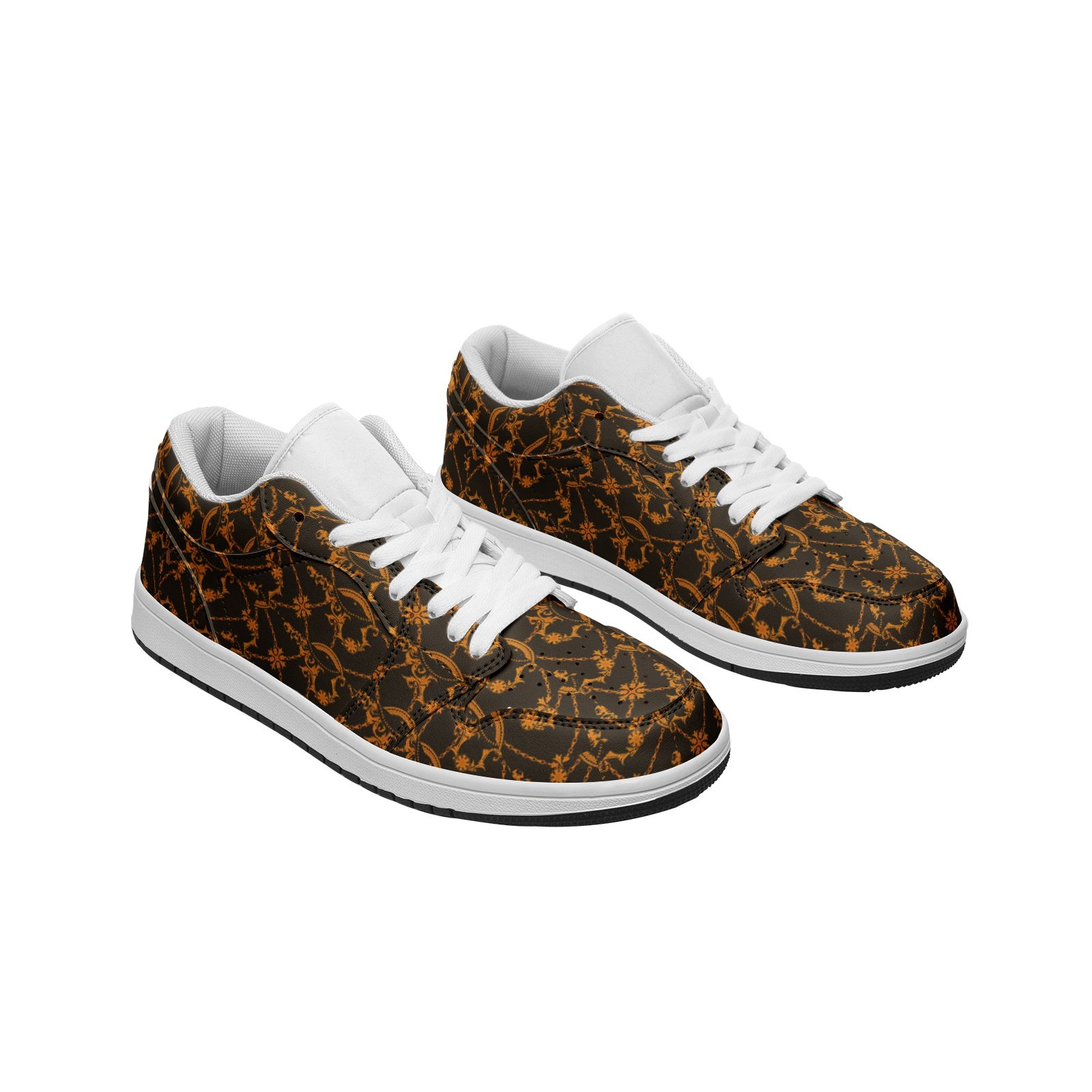 Unisex Low Top Leather Sneakers - Image 2