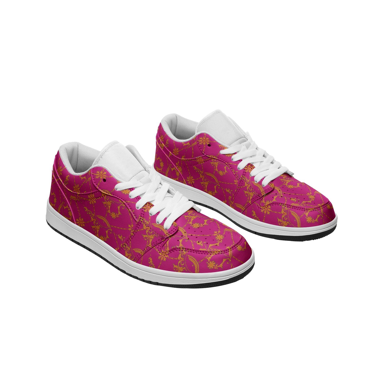 Unisex Low Top Leather Sneakers - Image 2
