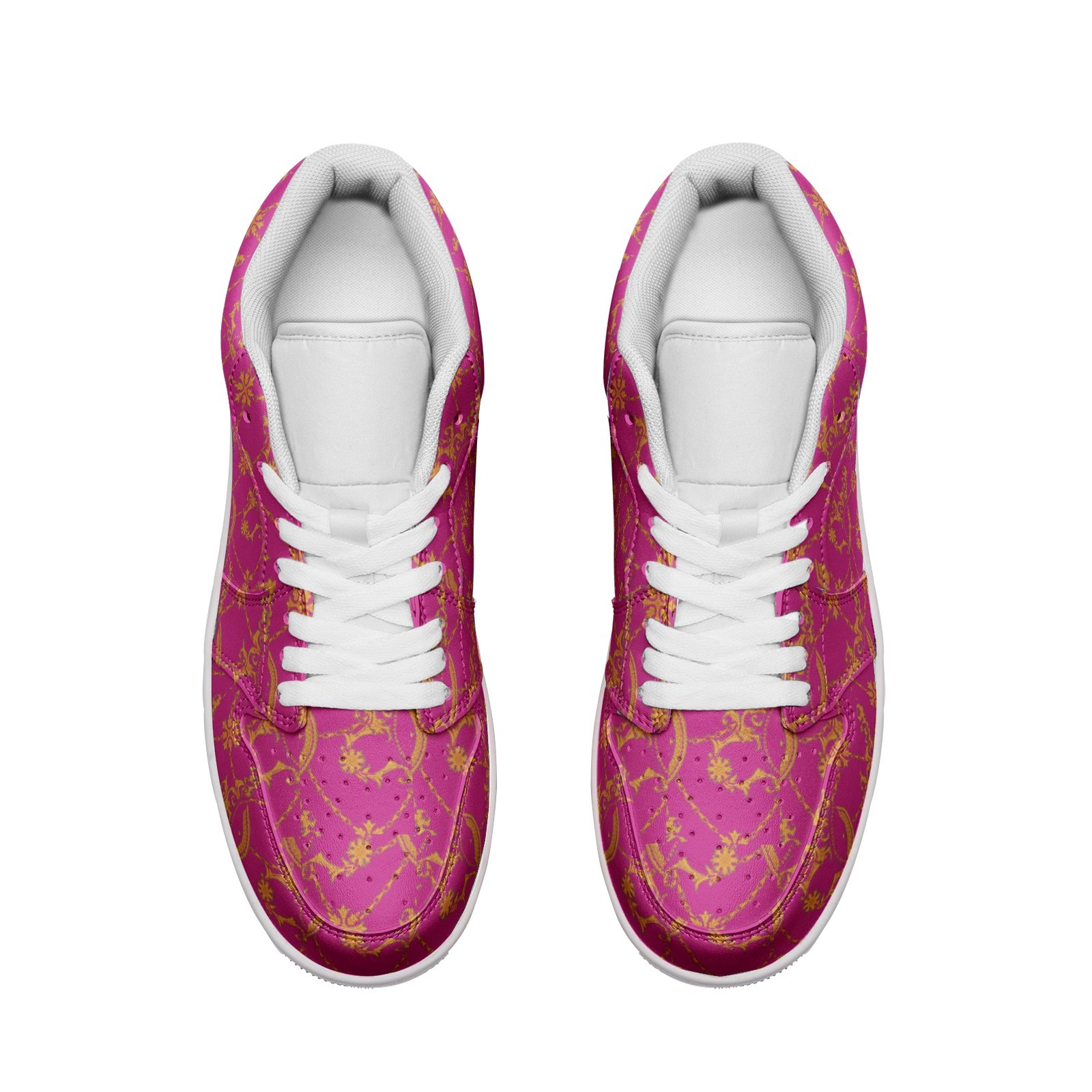 Unisex Low Top Leather Sneakers - Image 3