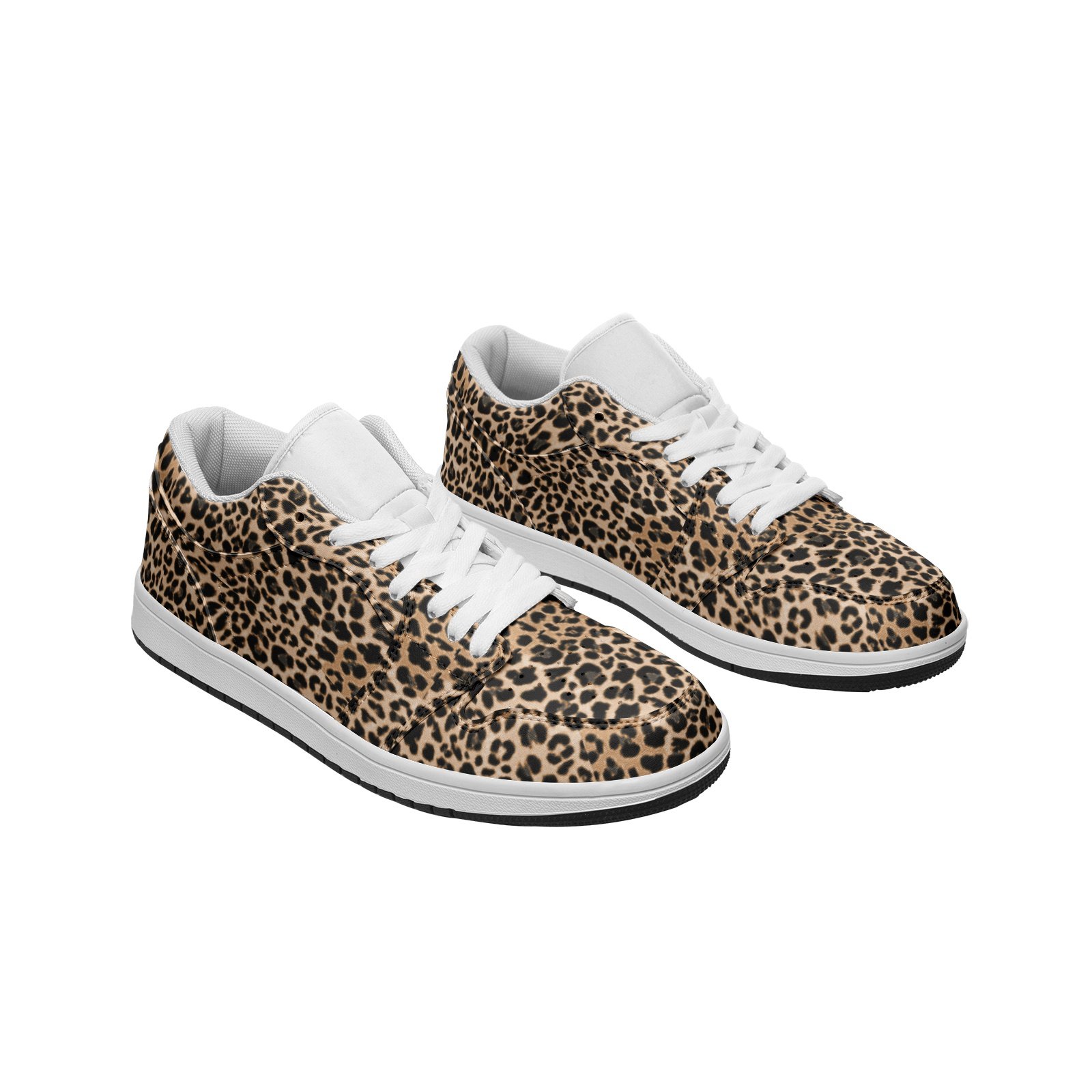Unisex Low Top Leather Sneakers - Image 2