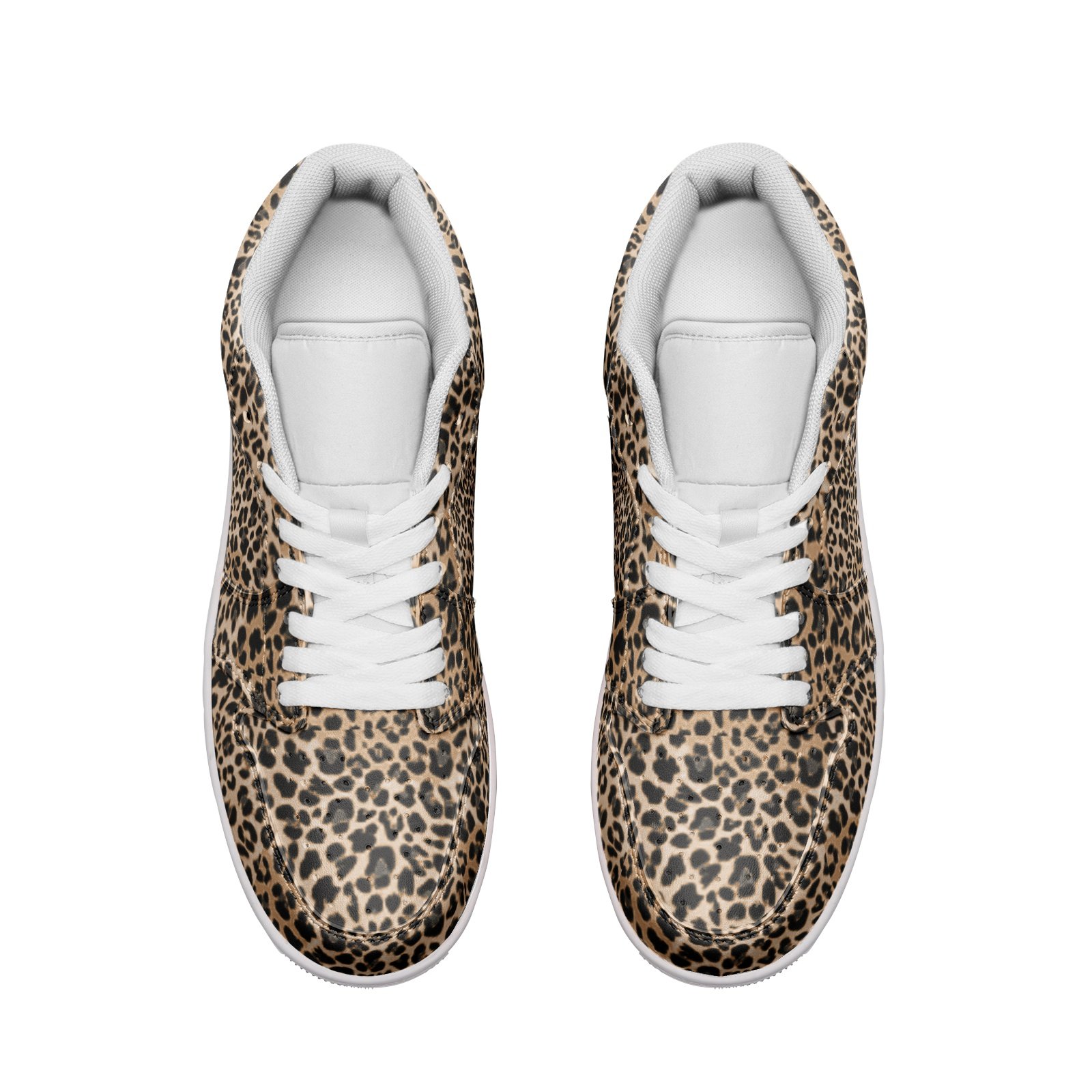 Unisex Low Top Leather Sneakers - Image 3