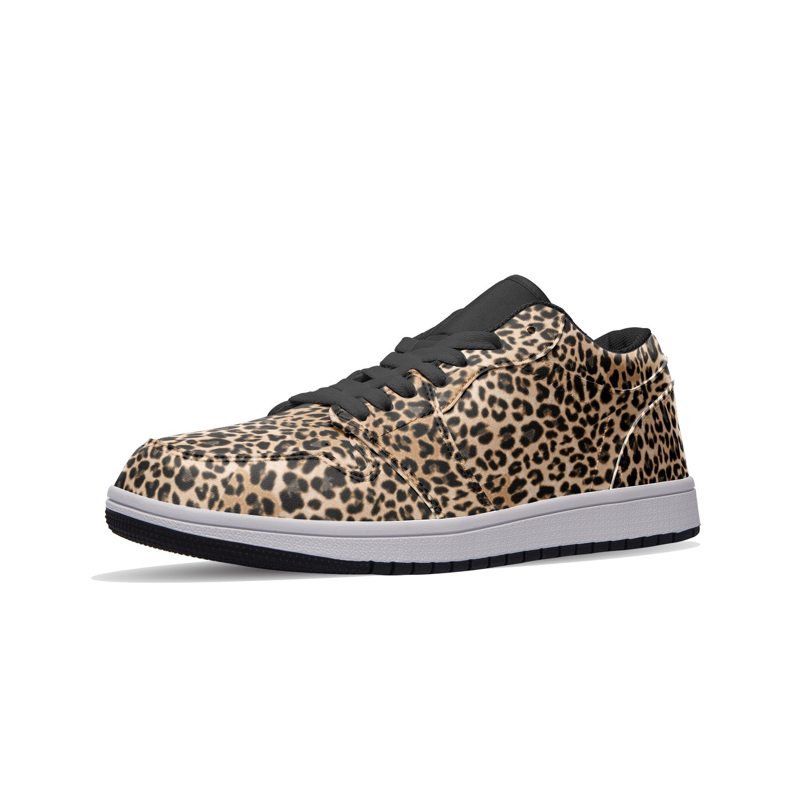 Unisex Low Top Leather Sneakers - Image 4