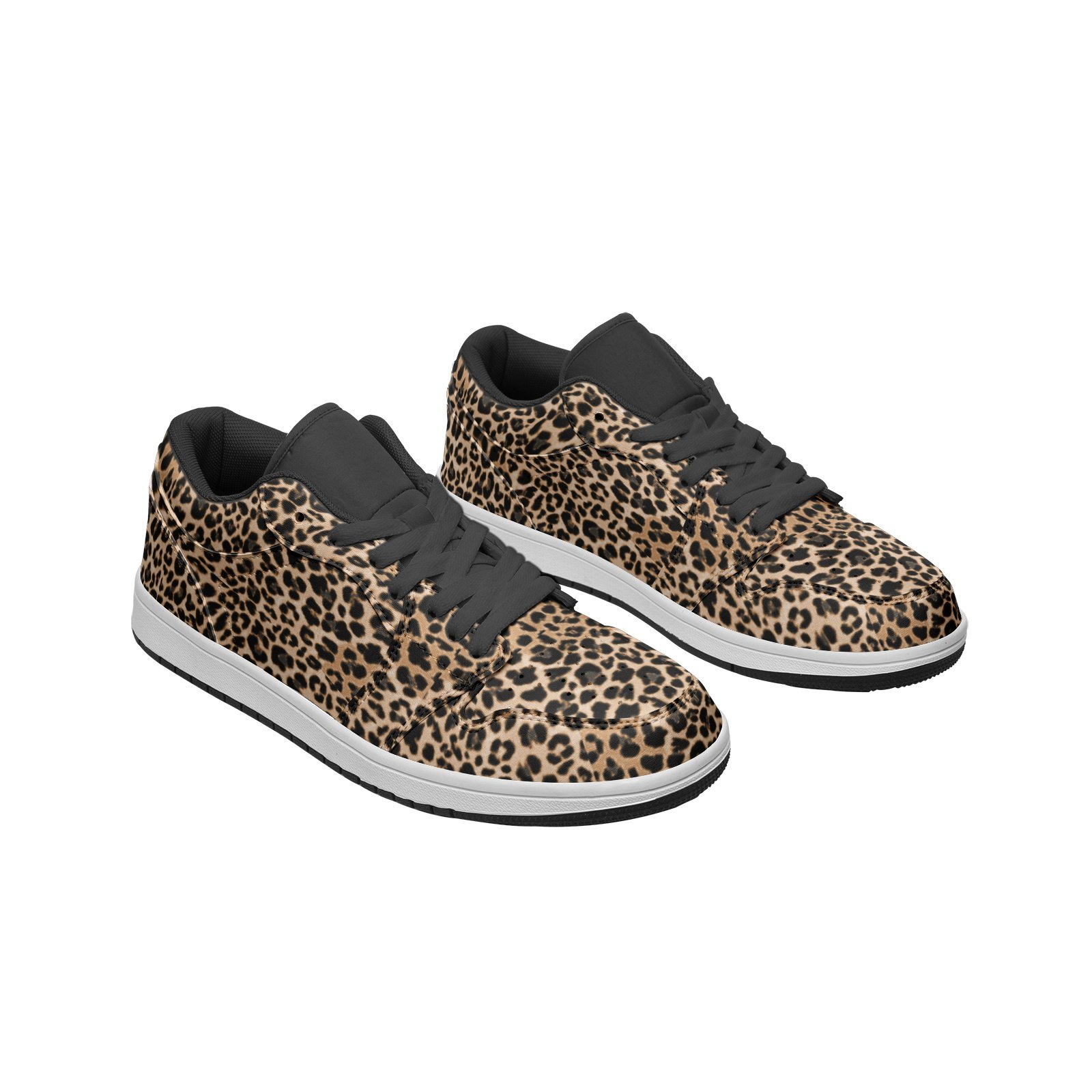 Unisex Low Top Leather Sneakers - Image 5