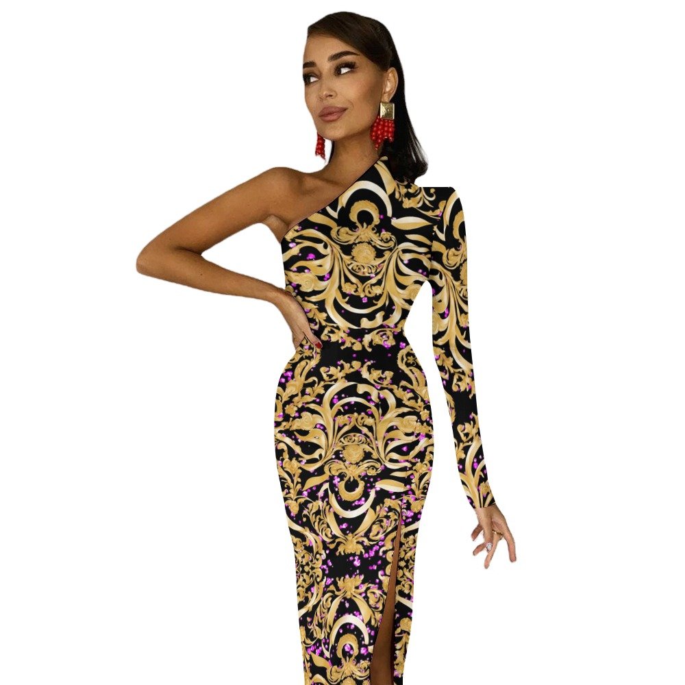 fullbreedcustom Half Sleeve Slit Dress - Image 20