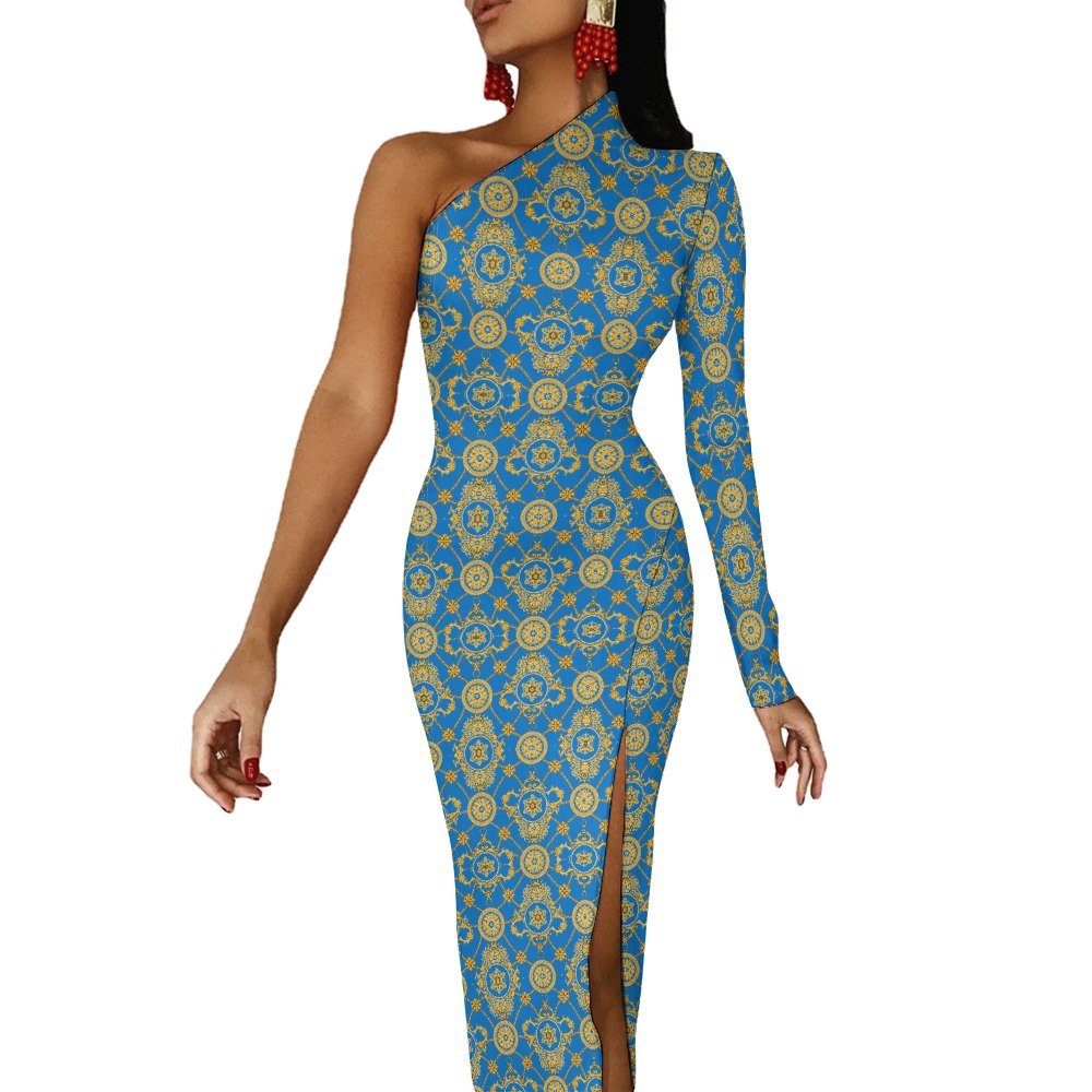 fullbreedcustom Half Sleeve Slit Dress - Image 8