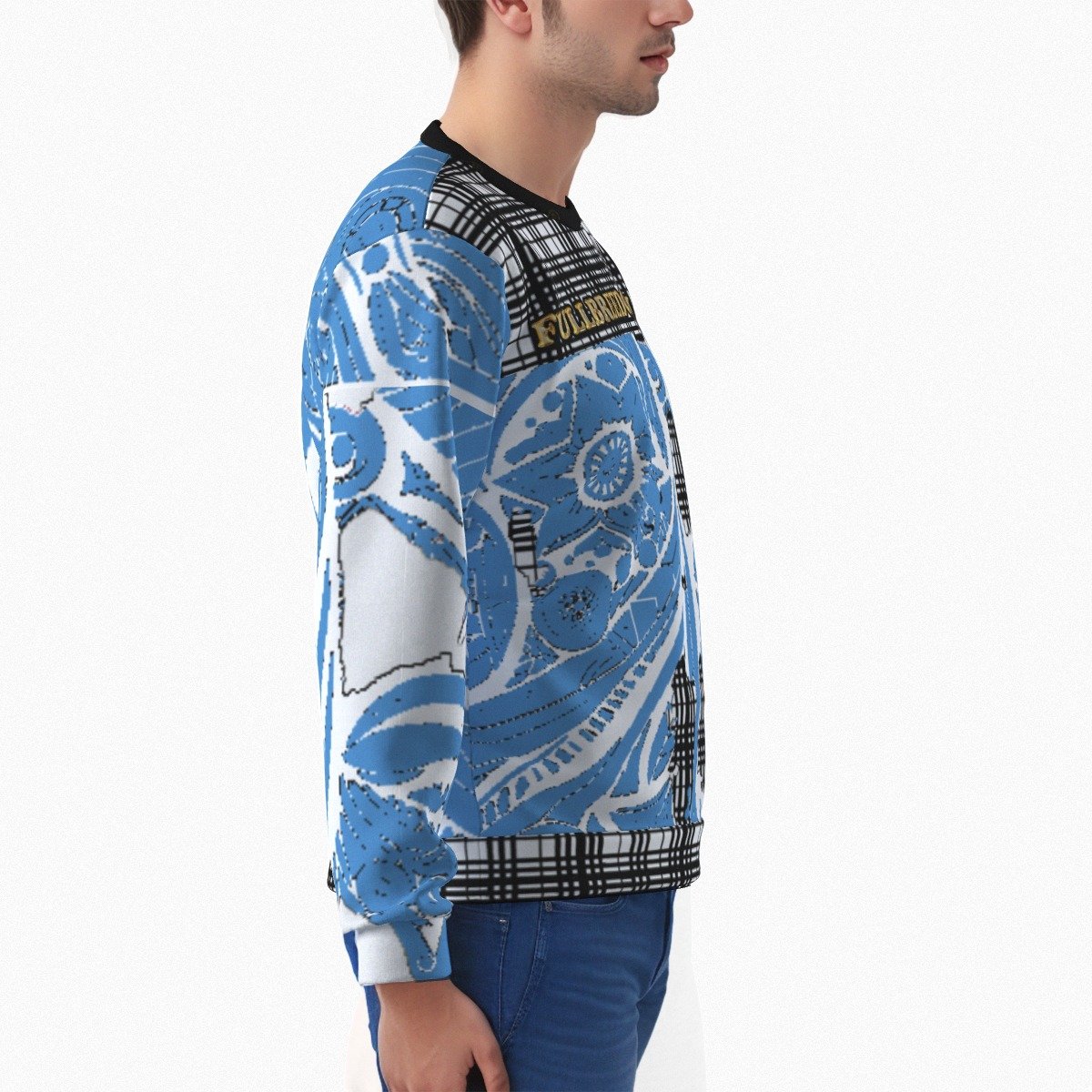 fullbreedcustom Print Men's Heavy Fleece Sweatshirt - Image 3