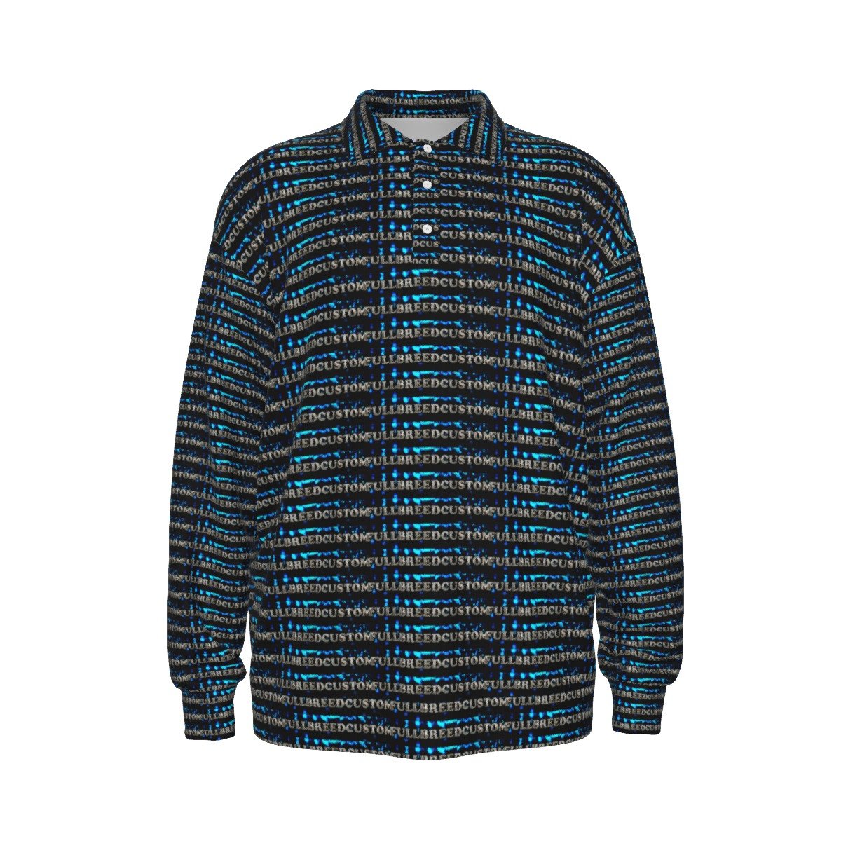 All-Over Print Unisex Lapel Collar Sweater