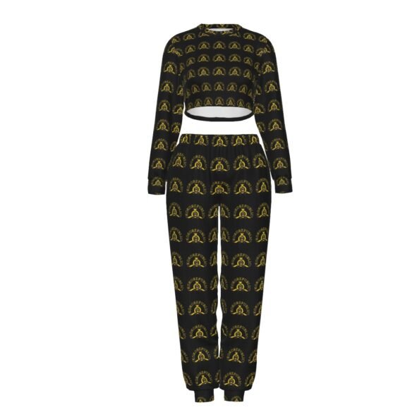 FullbreedCustom Print Women's Crop Sweatshirt Suit