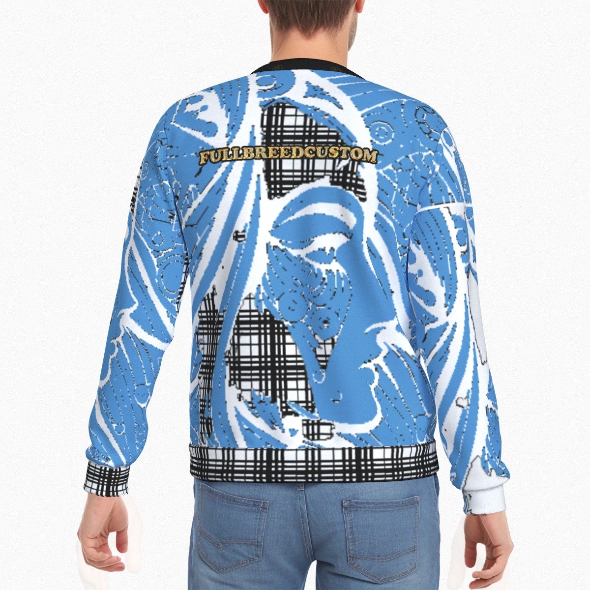 fullbreedcustom Print Men's Heavy Fleece Sweatshirt - Image 4