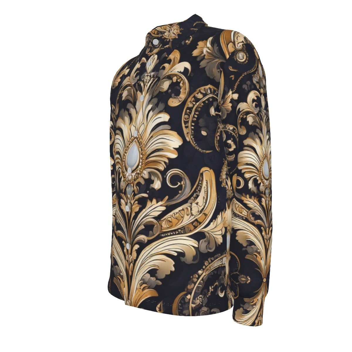 fullbreedcustom Print Men's Long Sleeve Shirt - Image 4