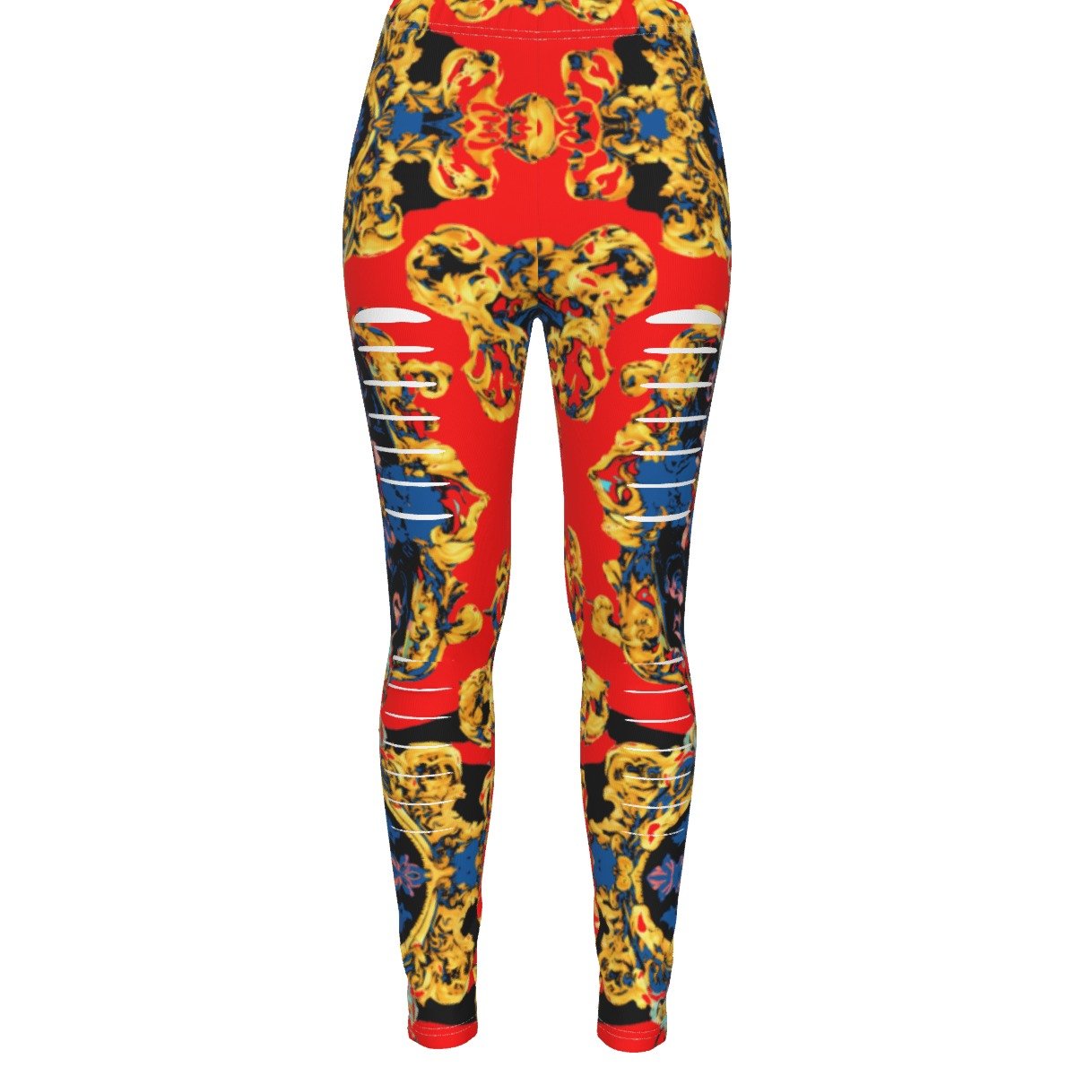 fullbreedcustom Print Women's Ripped Leggings