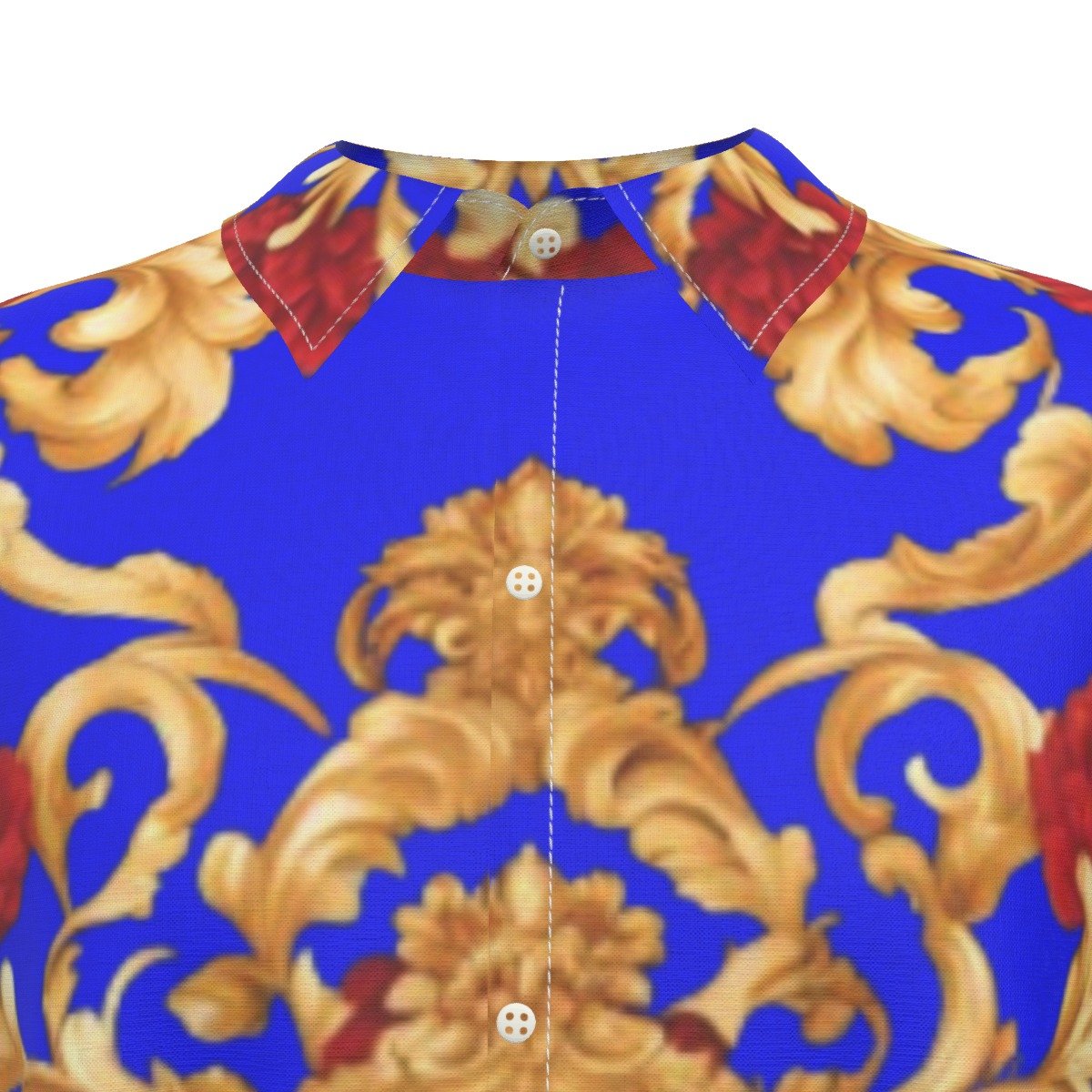 fullbreedcustom Print Men's Imitation Silk Short-Sleeved Shirt - Image 5